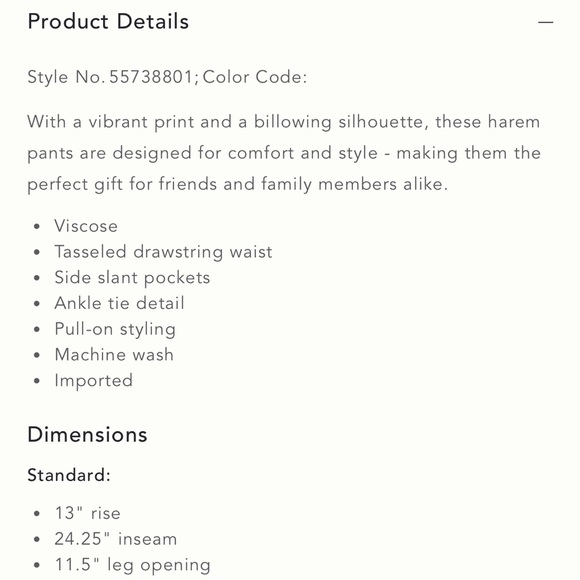 Anthropologie Joanie Harem Pants NWT Size Small - Picture 12 of 13